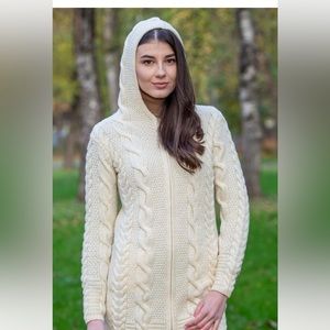 Saol, Irish knit 100% Merino Wool women’s XS